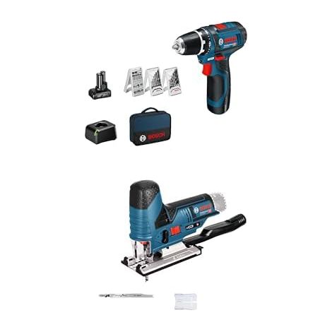 12V System perceuse-visseuse sans-fil GSR 12V-15 + 12V System scie sauteuse sans-fil GST 12V-70