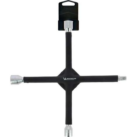 Clé en croix - MICHELIN - 8530 - Taille : 17/19/21mm et carré 1/2 - Revetement mousse antiglisse
