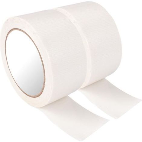 Lot de 2 Ruban AdhéSif Blindé 48mm × 20m, Ruban AdhéSif Toilé, Waterproof, pour EtanchéIté, Fixation, Epissage, Réparations, Bricolage, IntéRieur et ExtéRieur, pour Bureau, Maison, Industrie, Blanc (1/5)