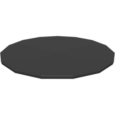 PA Couverture de piscine ronde, couverture de piscine à cadre pour piscine hors sol, protection imperméable pliable pour piscine extérieure de complexe, diamètre 108 cm (1/4)