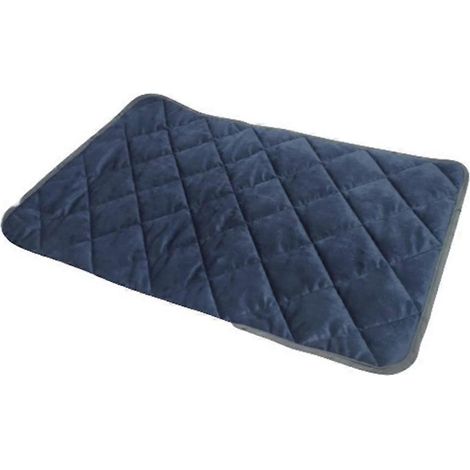 Große marineblaue Hundezwingermatte XL, rutschfest, selbsterwärmend, weiche Matratze für große Hunde, komfortable rutschfeste Liegefläche.