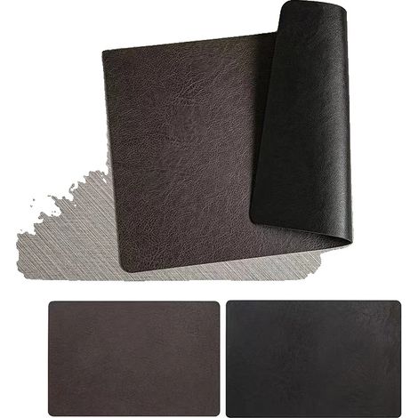 Sets de table, Imperméables, Résistants à la chaleur, noir, 1PCS 44.5x30CM (1/2)