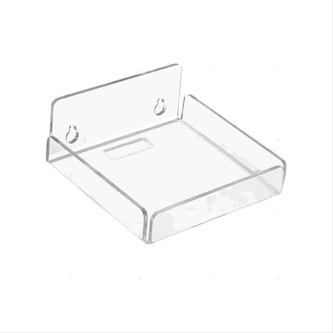 Étagère Murale Flottante En Acrylique - Sans Perçage - Support Adhésif Pour Mini Caméra, Objets Petits Et Divers - Salle De Bain Chambre Cuisine - 10 x 10 cm - Transparent (1/5)