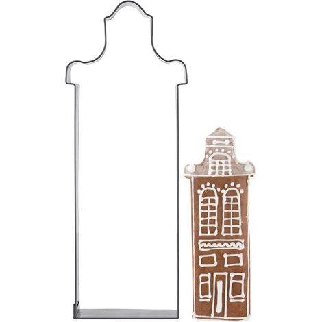 Cortador de galletas de acero con forma de casa de 14 cm (1/5)
