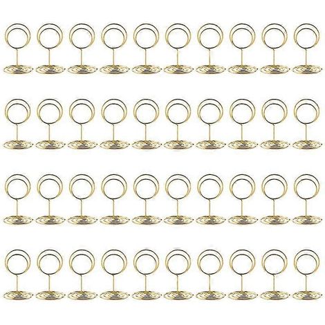 40-teiliges Set Tischkartenhalter und Kartenetuis für Hochzeitsfeiern und Partys (1/5)