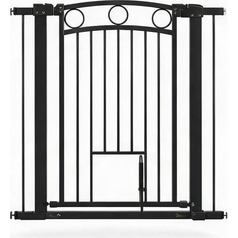 Barrière pour animaux en acier plastique 104 x 5 x 96 cm (1/5)