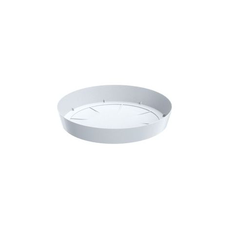 Platillo de plástico Lofly para maceta de 19 cm, color blanco.