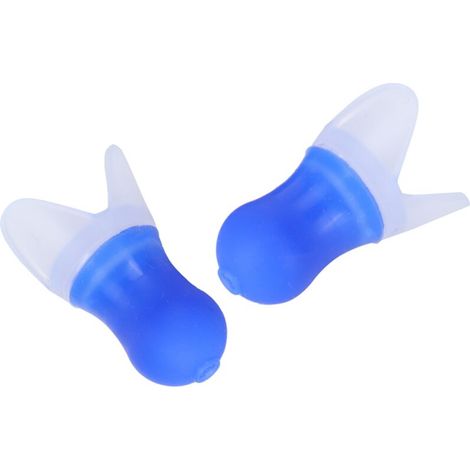 Stück wasserdichte Silikon-Ohrstöpsel mit Geräuschunterdrückung zum Schwimmen und Fliegen (Blau L + Box)