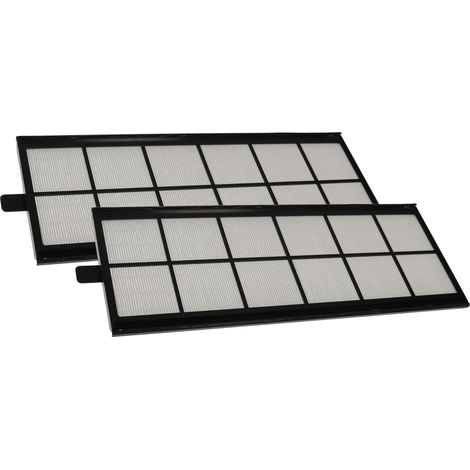 vhbw Filterset kompatibel mit Zehnder ComfoFond-L 350/550 eco Lüftungsgerät - Luftfilter G4 (2 Stück), 50 x 16 x 1 cm