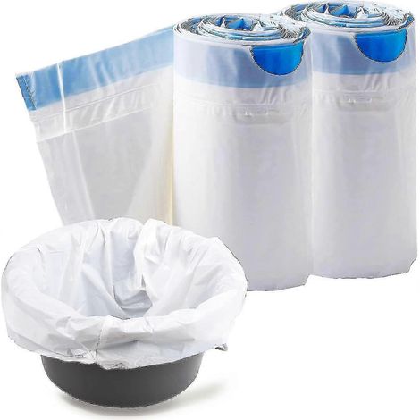 Lot de 50 sacs poubelle jetables pour chaise percée adulte, compatibles avec les chaises percées.