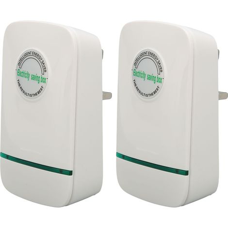 Lot 2 Économiseur d'Énergie 28000W AC 90‑240V Tension Stabilisée Courants Équilibrés Boîte Économie Électricité pour Maison Prise UK (1/5)