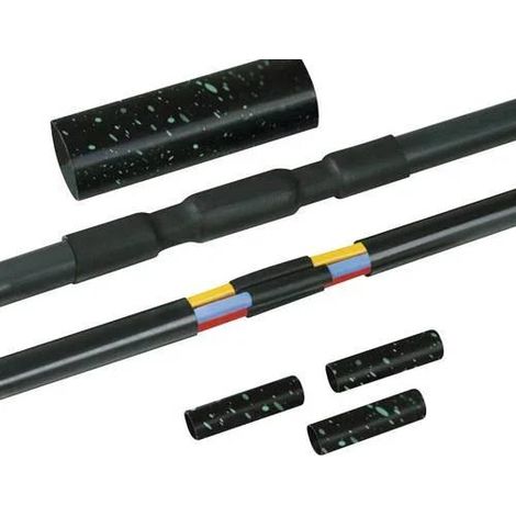 HellermannTyton Conjunto de conexión termorretráctil negro 380-04013