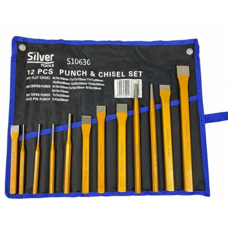 Juego de desarmadores 12 piezas, marca Silver, modelo profesional, ideales para trabajos de impacto y precisión en mecánica, alta durabilidad y rendimiento en reparaciones.