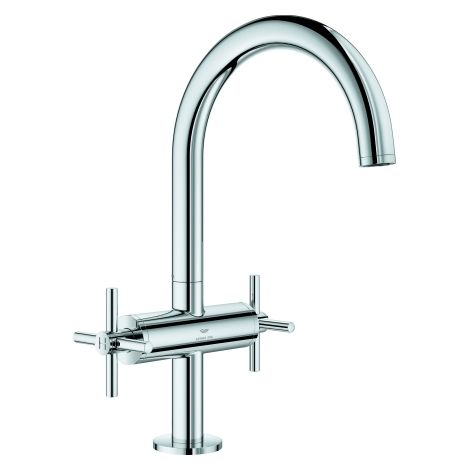 WT-Einlochbatterie Atrio 21144 DN15 L-Size Kreuz-Griff chrom (1/3)