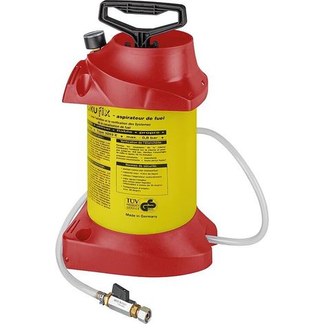 Banyo – Pompe à fioul 5 litres – Dépression de service -0,7 bar – Pour mise en service chauffage – Matériau polyéthylène dur