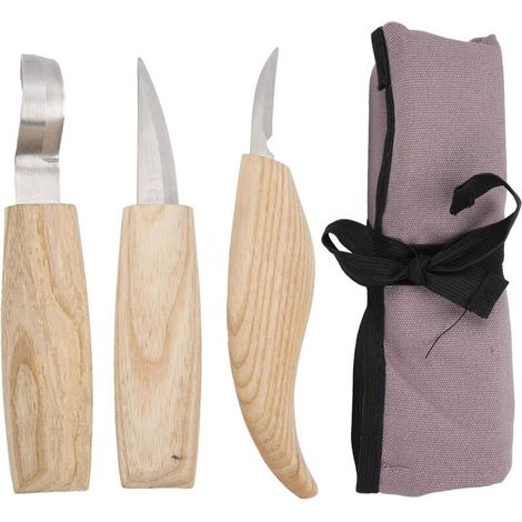 Outils de Sculpture sur Bois, Kit de Couteaux Whittling, Outils Manuels de Travail du Bois, Couteau &agrave Sculpter le Bois pour Sculpter, Couper eTailler le Bois