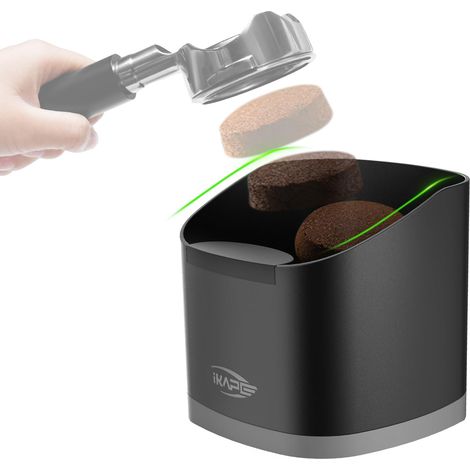 Boîte à expresso pour marc de café, outil de barista amélioré pour une meilleure manipulation – Boîte à café noire pour machine à expresso (1/5)