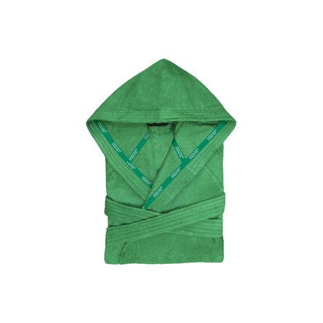 ALBORNOZ CON CAPUCHA M L - ALGODÓN VERDE BENETTON