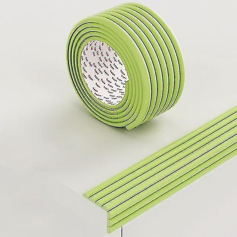 Bande de protection de sécurité pour bébé de 2 m, protège les bords de table et de bureau, protège les coins de meubles, sécurité enfant, souple, verte (1/5)