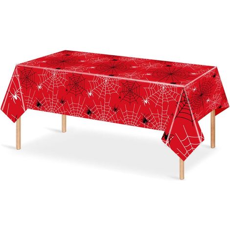 Spinnen-Tischdecke für Kindergeburtstage, 108 × 180 cm, Geburtstags- und Halloween-Dekoration, Partytischdecke für Kinder, Party-Accessoire (1/5)
