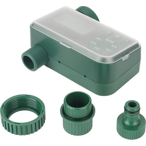 Minuteur d'arrosage vert étanche G3/4, sortie d'eau extérieure, contrôleur d'arrosage pour jardin (1/5)