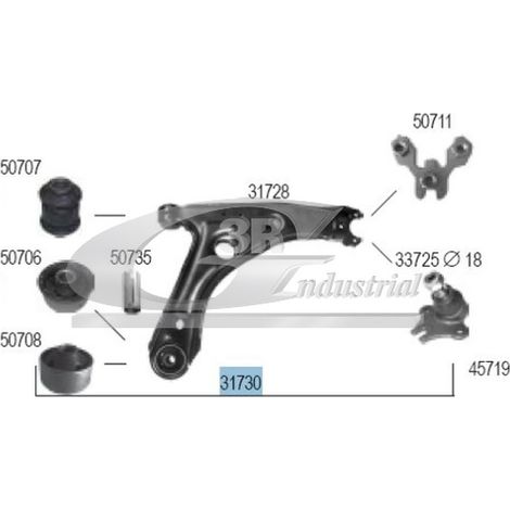3RG 31730 BRAZO SUSPENSIÃƒâ€œN DELANTERO DERECHO