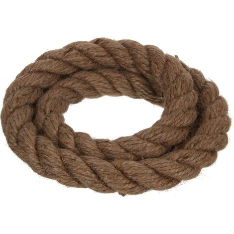Natural Jute Rope, 10mm Diameter, 10m Length, 3-Strand Twisted, For DIY and Gardening (1/5)