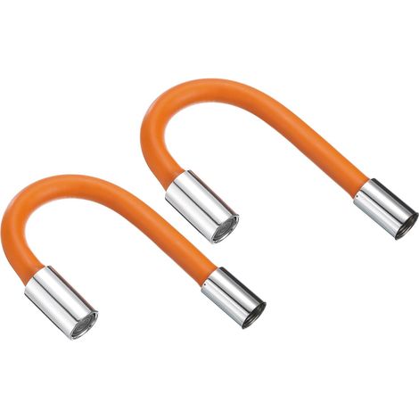 sourcing map Lot de 2 tubes d'extension en mousse, rallonge robinet, d'évier, salle bain, adaptateur