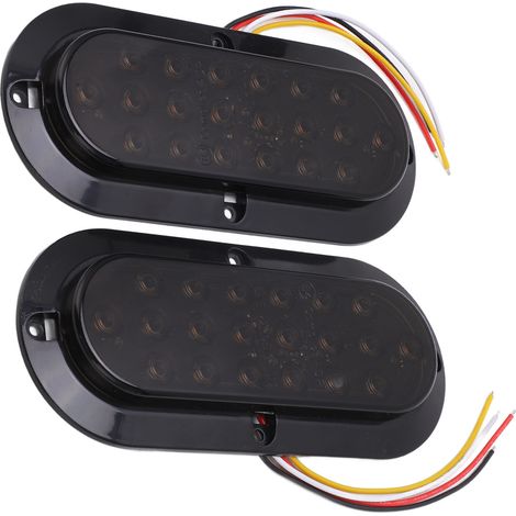 Feux arrière LED 2 pièces + 20 feux de gabarit LED 3500K pour remorque, voiture, fourgonnette et camion (1/5)