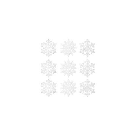 36-teiliges Schneeflocken-Dekorationsset, Glitzernde Kunststoff-Schneeflocken, Schneeflocken-Ornamente, Hängende Schneeflocken für Fenster, Weihnachtsbaum, Winterdekoration - Crezuo