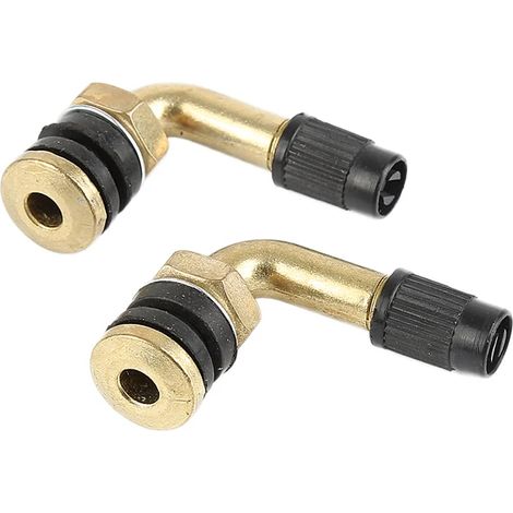 (Vert armée chinoise) 2 adaptateurs coudés à 90° pour valves de pneus tubeless de voiture - Accessoires auto et moto - Pneus et pièces détachées (1/5)