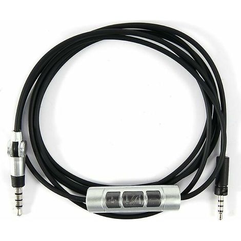 Audiokabel 3,5 mm auf 2,5 mm, kompatibel mit Sennheiser Momentum 2.0/Momentum-Kopfhörern, Schwarz (1/3)