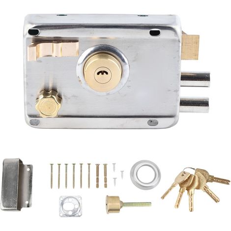 Serrure de porte sécurité pratique et facile à installer en acier (1/5)