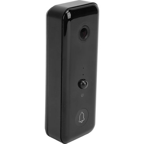 Sonnette vidéo sans fil 2,4 GHz Wi-Fi 720p HD avec vision nocturne, reconnaissance humaine par IA et caméra vidéo intégrée (1/5)