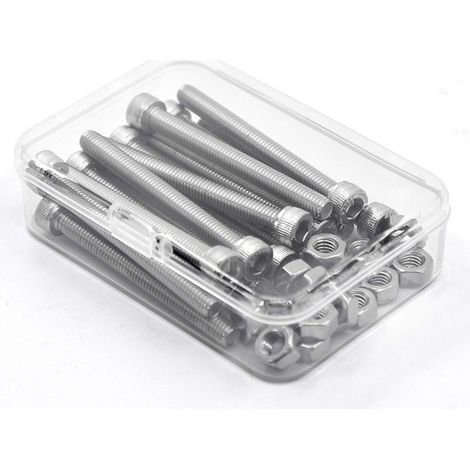 M6 x 70mm 15PCS vis à tête hexagonale acier inoxydable 304 Boulon à tête hexagonale Entièrement Filetée Boulons et écrous