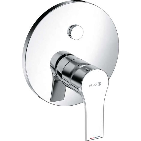 Kludi ZENTA SL UP-Wannenfüll- und Brause-Einhandmischer Feinbau-Set, Push (1/2)