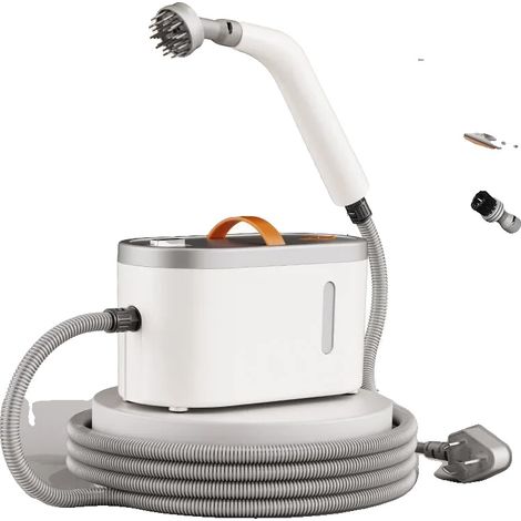 Limpiador a vapor portátil, 1200 W de potencia, precalentamiento rápido, BLANCO (1/2)