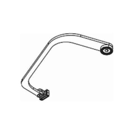 Links gebogener Übertragungsarm für Rollladen CAME 001VLR10SX Voila