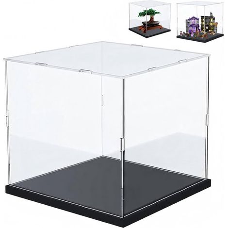 Caja acrílica，Tamaño 2XL，25 x 15 x 10 cm (largo x ancho x alto)，Caja de almacenamiento，juguetes y coleccionables，Vitrina transparente (1/5)