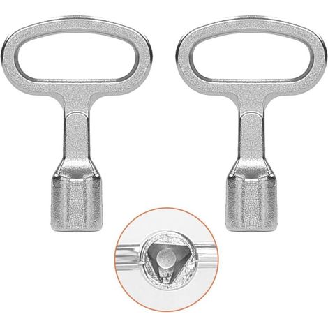 2 Pièce Clé Triangulaire en Métal, Clés Triangulaires, pour Boîte Électrique Gaz Eau Compteur Électrique Boîte Armoire (1/5)