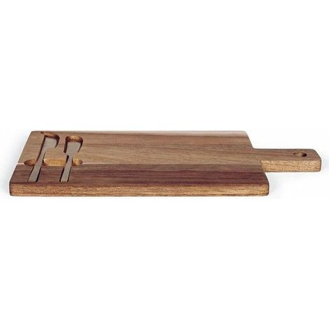 Livoo Käseplatte beige aus Akazienholz 38x20 cm