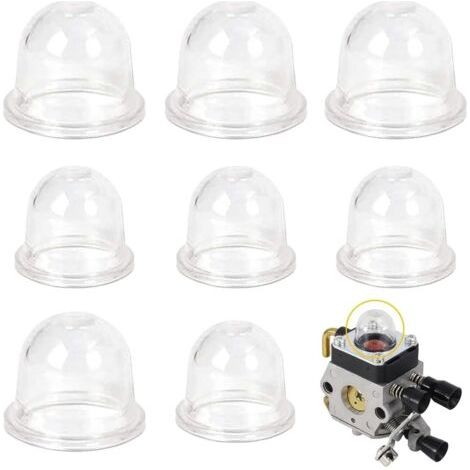 8 Pièces Pompe D'amorçage, Transparent Caoutchouc, 19mm Et 22mm, Pour Débroussailleuse Scie Tondeuse (1/5)