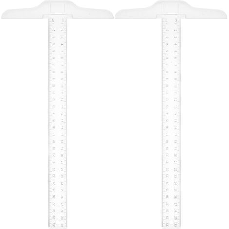 Lot de 2 règles en T transparentes, légères et portables pour des (1/5)