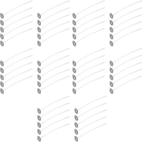 50 vorgewachste Kerzendochte mit Baumwollbasis für die Herstellung von Duftkerzen zum Selbermachen – 8 cm / 3,1 Zoll (1/5)