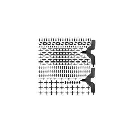 282 Pièces 4/7mm Connecteurs de Tuyaux, Raccord D'irrigation, Connecteurs Barbelés de Tuyaux pour Système D'Irrigation, Irrigation de Pelouse Raccord Connecteur Goutte