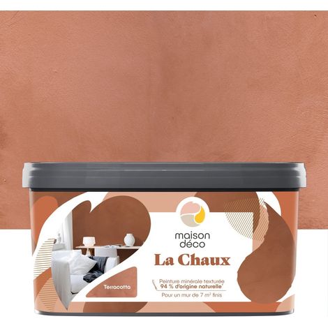 Pittura effetto calce MAISON DECO, terracotta, extra opaca, 2,5 l MAISON DECO