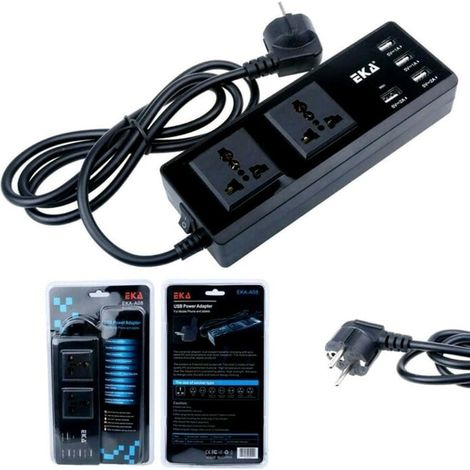 Trade Shop - UNIVERSAL USB ADAPTER FÜR SMARTPHONE TABELLET MIT 4 USB PORTS 2 CORRENT PREIS - (1/2)