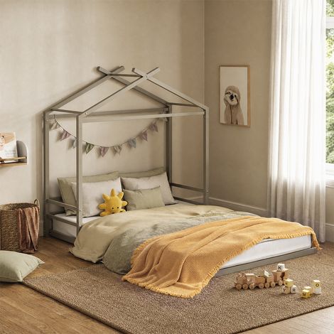 Bodenbett Roofy, Greige, 140x200, Vitalispa (1/5)