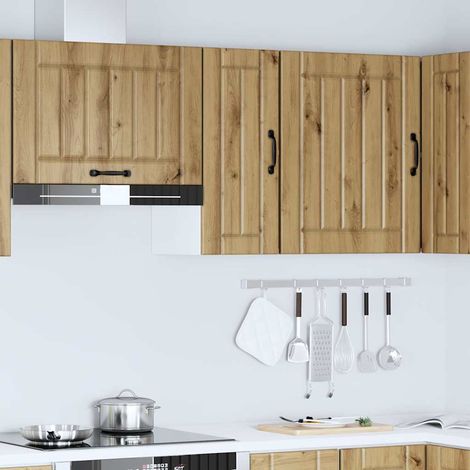 Pensile da Cucina Mobile pensile Lucca Rovere Artigianale in Legno Multistrato (1/5)