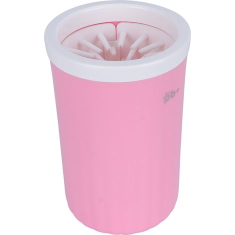 Nettoyeur de pattes amovible et rotatif pour animaux de compagnie, tasse de nettoyage portable pour chiens, rose (1/5)